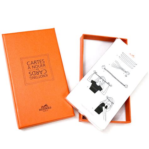 nouer carré hermes|HERMES Knotting Cards Cartes A Nouer Carre Scarf Guide.